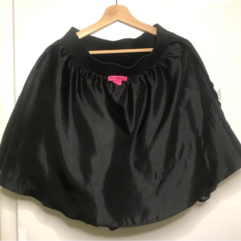Betsy Johnson Black Tulle Mini Skirt - Picture 3 of 4